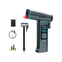 Araba Hava Pompası 4 Ü 1 Arada: Kompresör + Cam Kırıcı + Kemer Kesici + Led Işık Şarjlı 4000mah Araç