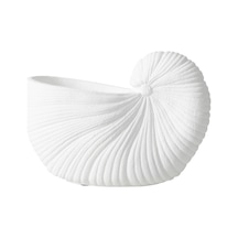 Mudo Home Whıte Shell Vazo 26x13x19 Cm Diğer