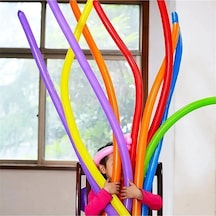 Sosis Balon 50 Adet Karışık Renk Uzun İnce Oyun Parti Palyaço Balonu