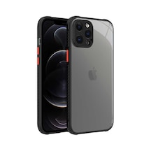 Zore Apple Uyumlu iPhone 12 Pro Max  Kaff Kılıf-siyah Siyah