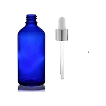 30ml Mavi Cam Damlalıklı 12 Adet, Gümüş Kapak Beyaz Emzik, Ecza Şişesi, Damlalıklı Şişe, Propolis Şişesi, Damlatmalı Şişe, Saç Serum Şişesi, Ecza Şişesi