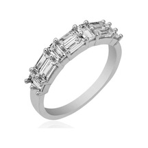 Gümüş Sıralı Baget Taşlı Kadın Yüzük (546038620)