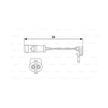 BOSCH 1987474553 Balata Fişi 117156176205246 Ön