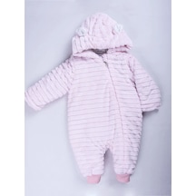 Kidaxi Sevimli Ayıcık Bebek Pembe Tulum 3-6/6-9/9-12/18-24 Ay Pembe