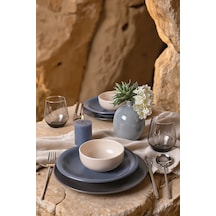 Keramika River Mix Yemek Takımı 6 Parça 2 Kişilik 399-950-959 Mavi