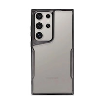 Samsung Galaxy S23 Ultra Kılıf Boyi Silikon Kapak - Siyah Çok Renkli