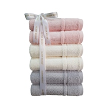 Camellia Blossom Havlu 6 Adet Krem