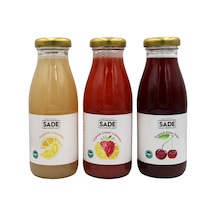 Sade Organik Çilekli + Limonata + Vişne Suyu 250
