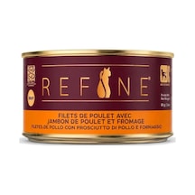 Refine Kısırlaştırılmış Kedi Konservesi Tavuk Jambonlu Ve Peynirli 85 Gr