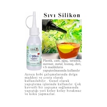 Sıvı Silikon Yapıştırıcı 50 Ml 3 Adet Brons Silikon Yapıştırıcı Sıvı 50 Gr Plastik Cam Mermer Kağıt Karton Tahta Köpük
