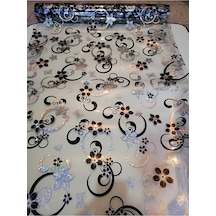 Şefaf Masa Örtüsü 100Cm X 120Cm 1.8Mm Pvc Masa Örtüsü Desenli Ko