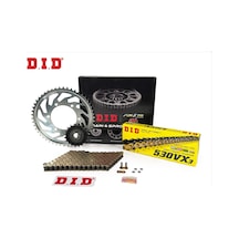 Zincir Dişli Seti Suzukı Hayabusa Gsx-r 1300 1300 Cc 2023-2024 / Suzukı / Hayabusa Gsx-r 1300 / 1300cc / Zincir: Dıd-530vx3 Gold -118/ Ön-arka Dişli: Jt 18t-43t / 2023-2024 1.Resim