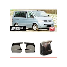 Vw Transporter T5 2004-2009 Yarasa Ayna Kapağı Parlak Siyah