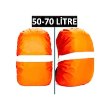 Omeniv 50-70lt Turuncu Reflektörlü Kılıf Sırt Çantası Kılıfı Toz Çok Renkli