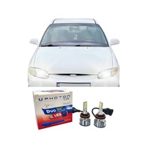 Hyundai Accent Yumurta Kasa Led Xenon Uzun Kısa Far Ampulü H4 Duo Yeni Seri Beyaz 1995-1999