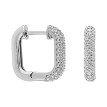 Kare Zirkon Küpe 717029 Silver