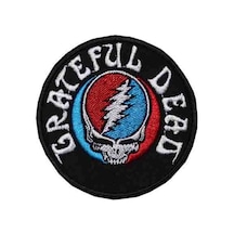 Zepplin Giyim Grateful Dead Patch Yama Siyah