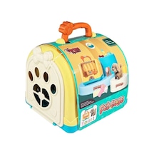 Mey İthalat Jnd-3615 Taşıma Çantalı Hareketli Pilli Köpek Set Pet Shop -vardem Oyuncak