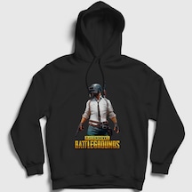 Presmono Unisex Cover Pubg Kapüşonlu Sweatshirt Siyah