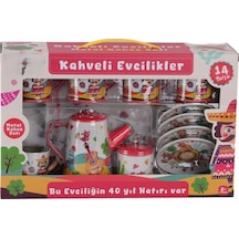 Mey İthalat Atf-996-7a-10a 14 Parça Desenli Metal Çay Set