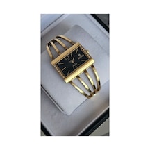 Rym-1142 Quartz Kaburga Modeli Kadın Kol Saati - 2 Yıl Garanti Gold-siyah Sarı
