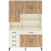 Arges Dolap 9 Raflı 5 Çekmeceli 5 Kapaklı 132x30x195 Aytaşı-ç... Aytaşı