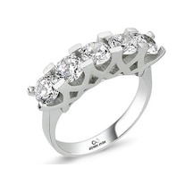 Gümüş Swarovski Zirconia Taşlı Beştaş Yüzük