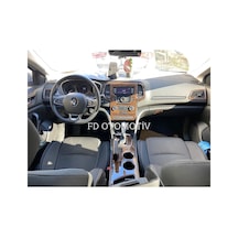 Renault Megane 4 Torpido, Konsol, Trim, Göğüs Kaplama Seti Koyu Meşe Özel Renk