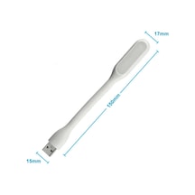 Usb Led Lamba 15cm Beyaz Renk Işık Portatif Taşınabilir Gece Lambası Masa Aydınlatma