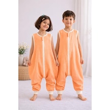 Yazlık Kolsuz Müslin Bebek Ve Çocuk Uyku Tulumu%100 Pamuk 0.5 Tog Oeko-tex Sertifikalı Nefes Alan Terletmeyen Kumaş Çift Yönlü Fermuarlı Unisex 2-8 Yaş 3-4 Yaş Çok Renkli