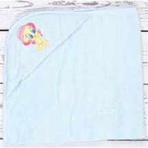 Özdilek Tweety Nakışlı Bebe Pelerini Mavı 80X80 Bambu (503490647)