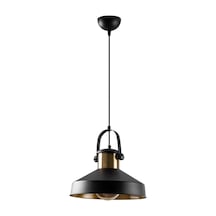 Metal Gövdeli Tekli Sarkıt Avize Modern Mutfak Ve Salon İçin E27 Uyumlu, Siyah-2571 Diğer