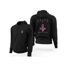 Brand New Farewell Cross Siyah Fermuarlı Limited Edit. Kapşonlu Sweat Siyah