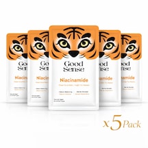 5 Li Kaplan Desenli Niacinamide Kağıt Yüz Maskesi Sebum Dengeleyici Cilt Bakım Seti