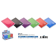Mikro Nt-211 Çizgili 9x12.5 Not Defteri 64 Yp.- 12 Adet Çeşitli Renk Ve Desen