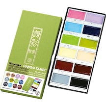 Zig Kuretake Gansai Tambi Tablet Sulu Boya 12 Renk Set Pastel Ren