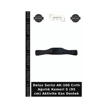 Delux Serisi Ak-100 Cırtlı Ağırlık Kemeri S 95 Cm Aktivite Kas Destek Çok Renkli