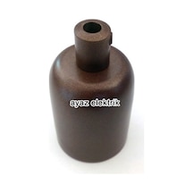 Dekoratif Metal Kahverengi Lale E27 Duy ve Demir Kablo Kilitli