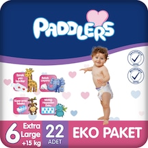 Paddlers Bebek Bezi 6 Numara X-Large 22 Adet (15+Kg) Eko Paket