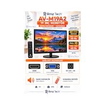 Avenir Av-m19a2 19 İnç Monitör 4k 30hz Destekli Full Hd 60hz Hdmı Vga Hoparlörlü Kumandalı