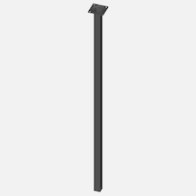 Regalux Masa Ayağı, Çelik Boru Kare, 800mm, Siyah 8'li Avantaj Paketi Mıchu