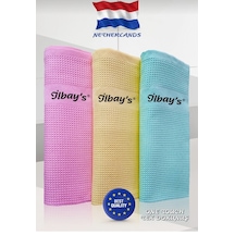 İlbay's Temizlik Bezleri 3 Paket 9 Adet Baskılı Qr Kodlu (İthal)