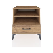 Kronos Komodin 2 Raflı Tek Çekmeceli 60x59x64 Çam-çam Çam