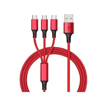 Usb Kablosu İphone Uyumlu 12 11 Xs X 8 7 6 Şarj Şarj Cihazı 3 İn 1 Mikro Usb Kablosu Usb Tip C Cep Telefonu Kabloları Samsung Uyumlu S9