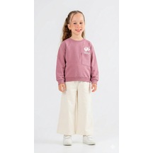 Xo Kids Kız Çocuk 2li Kombin Takım 8-14 Yaş Set0394 Krem