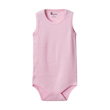 Pembe Askılı Body Zıbın 7-12 Yaş Çocuklar İçin 1 Adet Alttan Çıtçıtlı Özel Gereksinimli-d Renkli