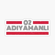 02 Adıyamanlı Plaka Araba Sticker Yapıştırması