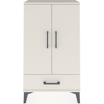 Arges Komodin 3 Raflı Tek Çekmeceli 2 Kapaklı 60x30x106 Aytaşı-aytaşı Aytası