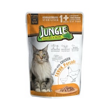 Jungle Tavuk Etli Gravy Pouch Kısırlaştırılmış Yetişkin Kedi Yaş Maması 100 G