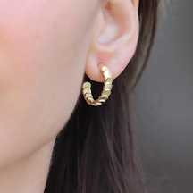 Pul Gold Gümüş Halka Gümüş